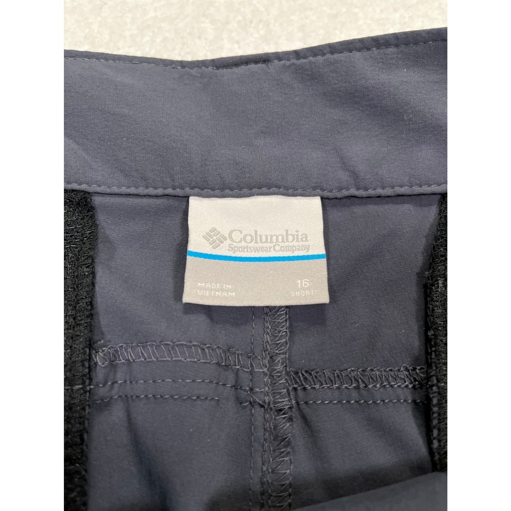 Columbia Women's Size 16 Short Convertible Hiking Pants Navy Blue Outdoor Gear - Picture 3 of 12